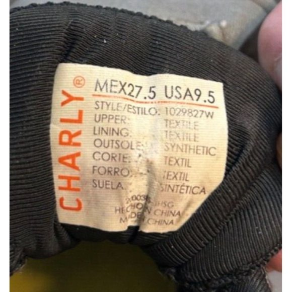 Men's Charly Tie Sneakers Size 9.5 Athletic Comfy Cushion Grey - Picture 9 of 9